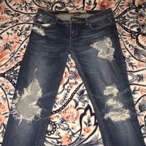 A&F distressed jeans